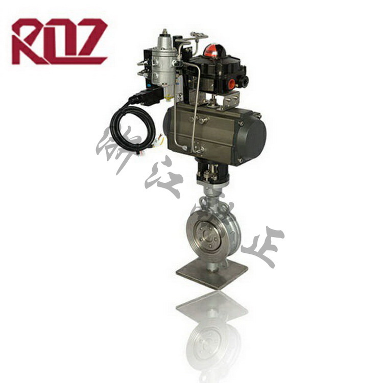 氣動硬密封對夾蝶閥